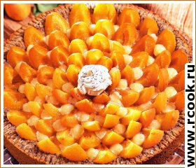 Пирог с абрикосами и маком